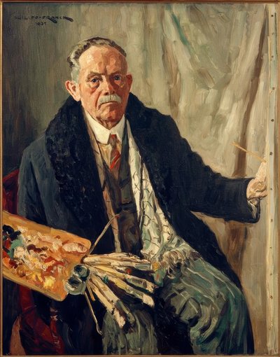 Autorretrato con abrigo de Philipp Franck