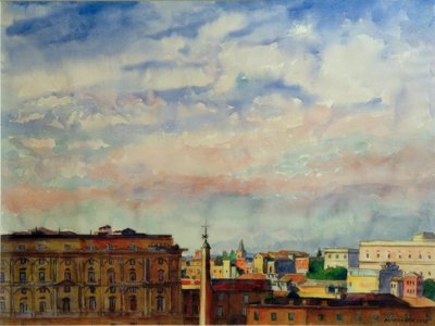 Nubes sobre Roma de Philipp Franck