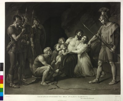 Detención de Julio Sabino de Philipp Friedrich Hetsch