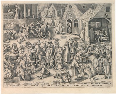 Caridad de Las Siete Virtudes de Philipp Galle