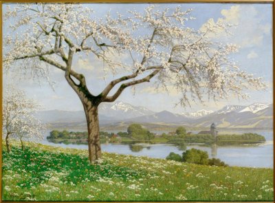 Paisaje primaveral bávaro de Philipp Graf