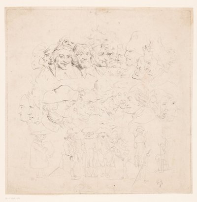 caricaturas de Philipp Jacques Loutherbourg (I) (attributed to)