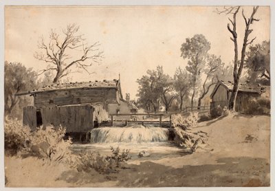 Molino en el arroyo cerca de Schliersee de Philipp Röth