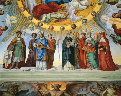 Dante y Beatriz hablan con los maestros de la sabiduría, de 