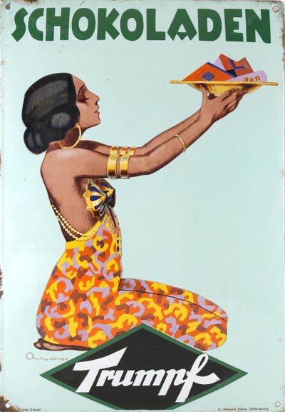 Cartel de Chocolates Trumpf, años 1920 de Philipp Zehbe