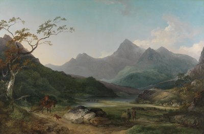 Snowdon desde Capel Curig de Philippe-Jacques de Loutherbourg