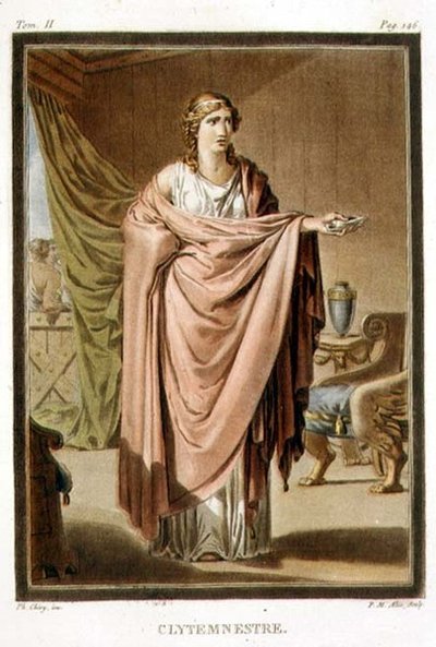 Clitemnestra, vestuario para 