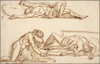 Aquiles y Patroclo de Philippe Auguste Hennequin