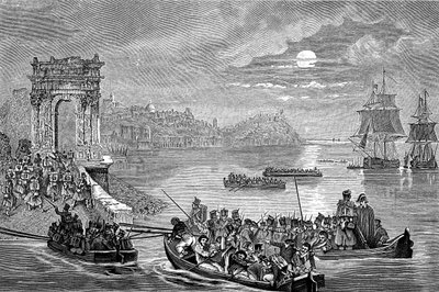 Ocupación de Ancona por los franceses, Italia, 23 de febrero de 1832 de Philippe Auguste Jeanron