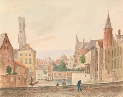 Brujas (acuarela sobre papel) de Philippe Auguste de Peellaert