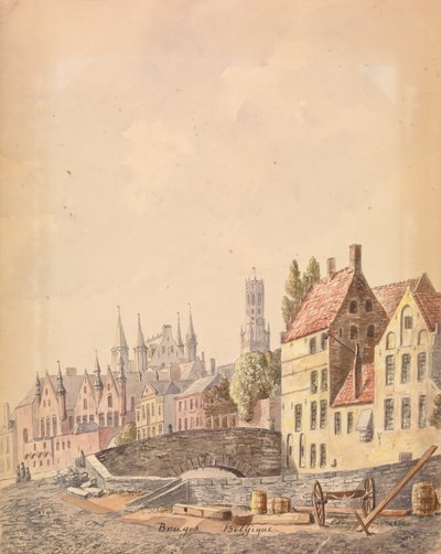 Brujas (acuarela sobre papel) de Philippe Auguste de Peellaert