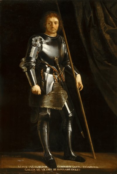 Gastón de Foix, Duque de Nemours Guerrero Santo después de Giorgione de Philippe de Champaigne