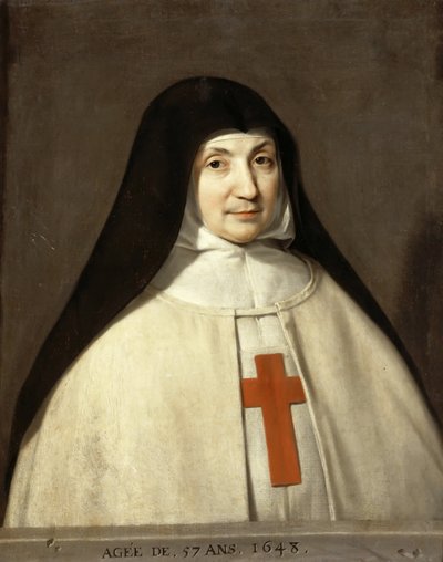 Retrato de Angélique Arnauld 1591-1661, Abadesa de la Abadía de Port-Royal de Philippe de Champaigne