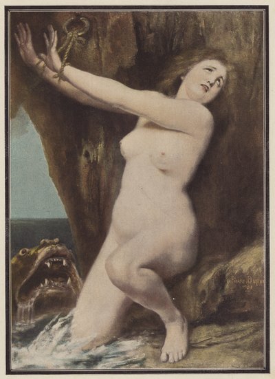 Andrómeda (lito de color) de Philippe Felix Dupuis