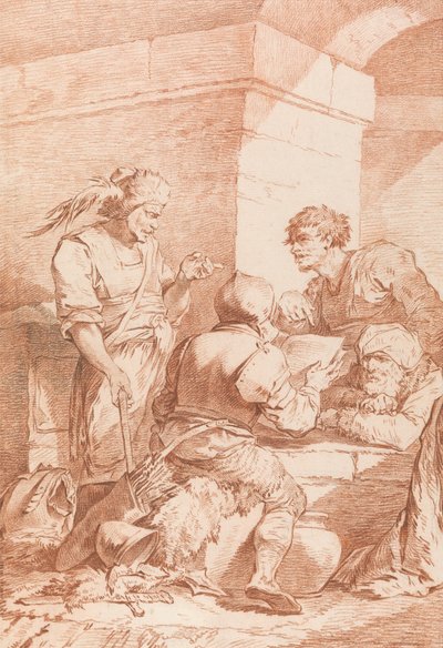 Corps de Garde (Bárbaros derrotados por un libro) de Philippe Jacques de Loutherbourg