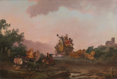 Revellers en autocar de Philippe Jacques de Loutherbourg