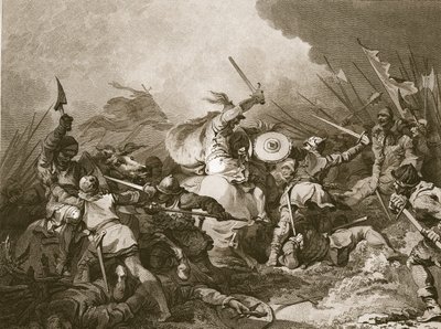 La batalla de Hastings de Philippe Jacques de Loutherbourg