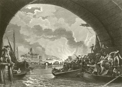 El Gran Incendio de Londres de Philippe Jacques de Loutherbourg