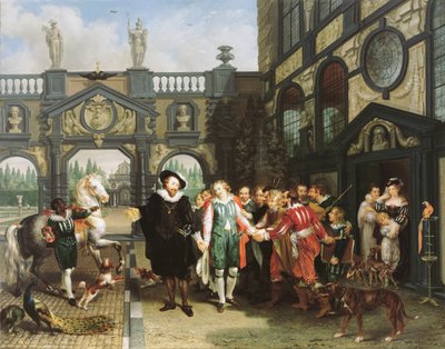 La despedida de Van Dyck, 1814 de Philippe Jacques van Brée