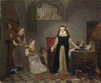 Las últimas horas de María Estuardo, Reina de Escocia, antes de 1819 de Philippe Jacques van Brée