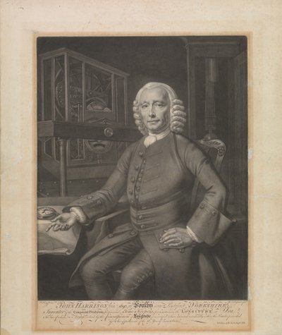 John Harrison...Inventor del péndulo compuesto y de varios cronómetros de Philippe Joseph Tassaert