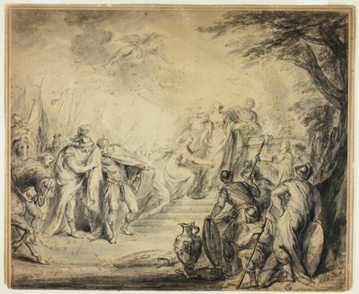 Sacrificio de Ifigenia de Philippe Joseph Tassaert