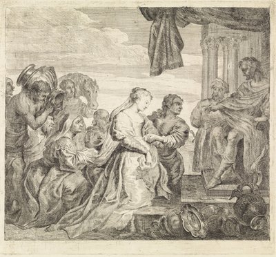 Visita de la Reina de Seba de Philippe Lambert Joseph Spruyt