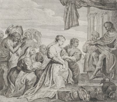 Salomón y la Reina de Saba, 1784 de Philippe Lambert Joseph Spruyt