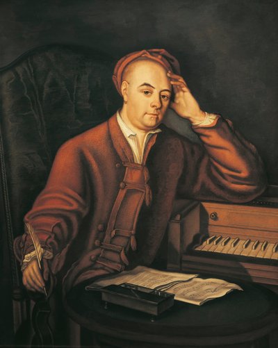 Retrato del compositor alemán Georg Friedrich Handel de Philippe Mercier