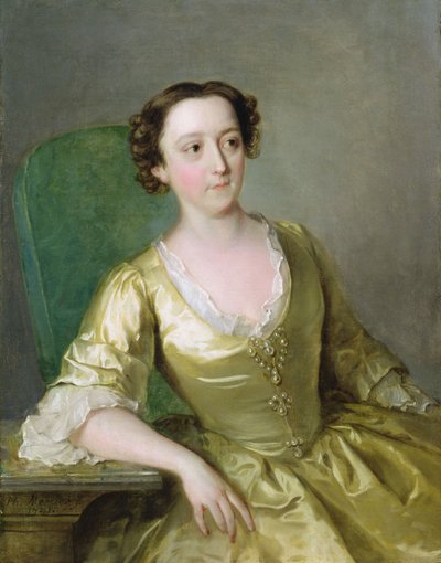 Miss Adams, c.1741 (óleo sobre lienzo) de Philippe Mercier