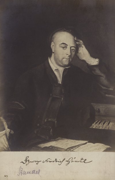 Retrato de George Friedrich Handel de Philippe Mercier