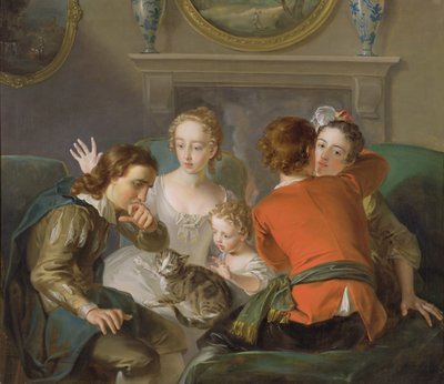 El Sentido del Tacto, c.1744-47 de Philippe Mercier