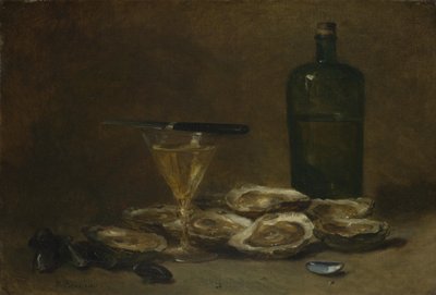 Naturaleza muerta con ostras, 1875-1877 de Philippe Rousseau