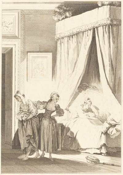 La Apuesta de las Tres Comadres: La Sirvienta de Philippe Triere and Antoine Jean Duclos after Jean Honoré Fragonard