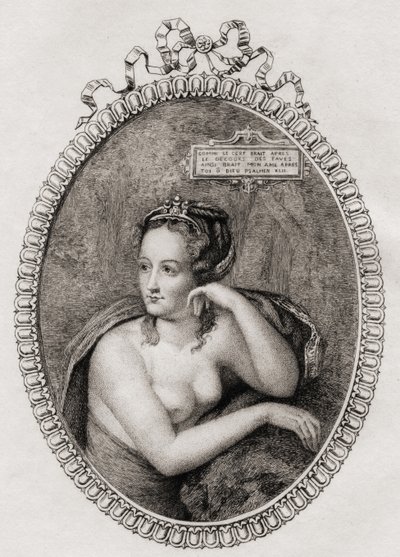 Amante francesa del rey Enrique II de Francia: Diana de Poitiers (1499-1566) de Philippe after Mercier