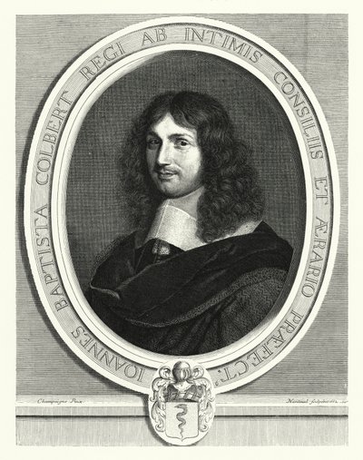 Jean-Baptiste Colbert, estadista francés de Philippe de (after) Champaigne