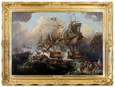 El glorioso primero de junio de Philippe de (after) Loutherbourg