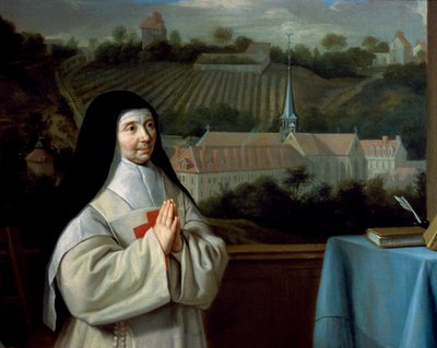 Madre Marie-Angelique Arnauld (detalle) de Philippe de (attr. to) Champaigne