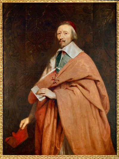 Armand Jean du Plessis, Cardenal de Richelieu (1585-1642): retrato por el taller de Philippe de Champaigne (1602-1674) de Philippe de (studio of) Champaigne