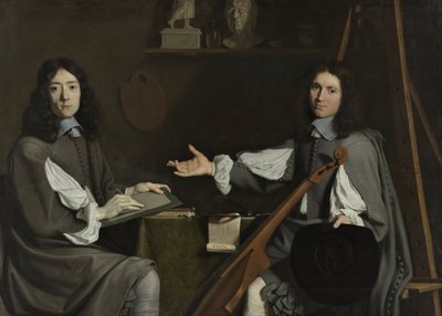 Doble retrato de ambos artistas, 1654 de Philippe de Champaigne