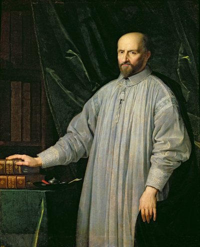 Jean Duvergier de Hauranne (1581-1643) Abad de Saint-Cyran, c.1646-48 de Philippe de Champaigne