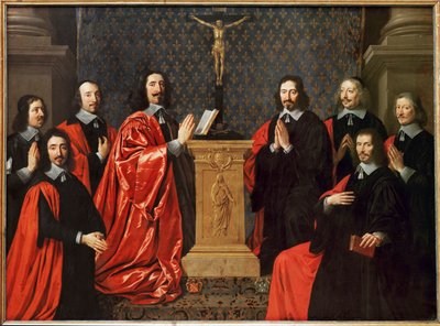 Le prevot des marchands et les echevins de Paris - El maestro del gremio de mercaderes y los juristas de París ... de Philippe de Champaigne