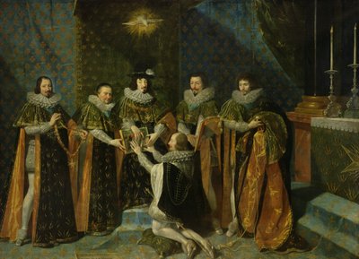 Luis XIII (1601-43) recibiendo a Henri d