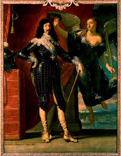 Luis XIII - retrato de su coronación por Victory de Philippe de Champaigne