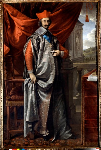 Retrato de cuerpo entero de Armand Jean Du Plessis, cardenal de Richelieu (1585 - 1642) de Philippe de Champaigne