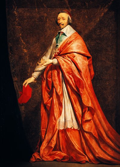 Retrato de Armand-Jean du Plessis (París) de Philippe de Champaigne