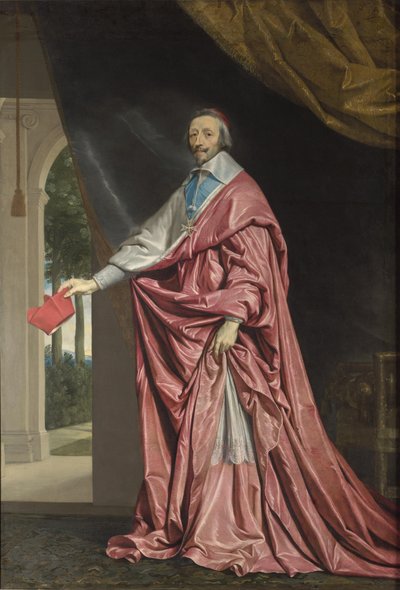 Retrato de Armand Jean du Plessis, cardenal Richelieu de Philippe de Champaigne