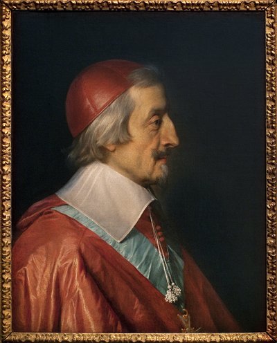 Retrato del Cardenal Richelieu (Armand Jean Duplessis de Richelieu) de Philippe de Champaigne