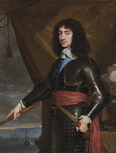 Retrato del rey Carlos II de Inglaterra, 1653 de Philippe de Champaigne