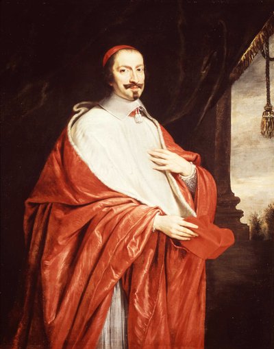 Retrato de Mazarino - por Champaigne, Versalles de Philippe de Champaigne